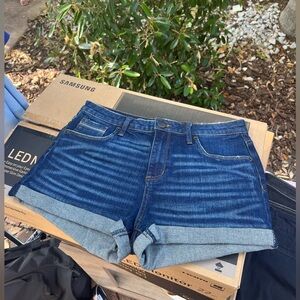 3” blue jean shorts
